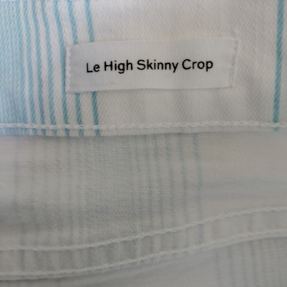 NWOT FRAME Denim Le High Cropped Skinny in Ombré Stripe Sz. 30 - Picture 13 of 15